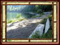 lac des corbeaux, vieux banc de bois (58437 octets)