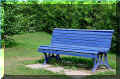 Blue park bench (54701 octets)